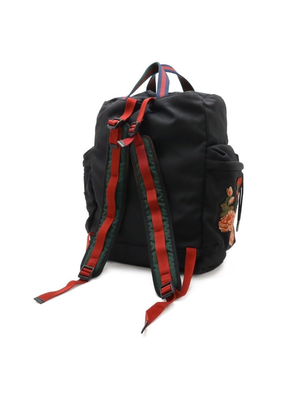 Gucci Sherry Line Embroidery Tiger Butterfly Flower Backpack Cat Head Leather - Picture 2 of 9